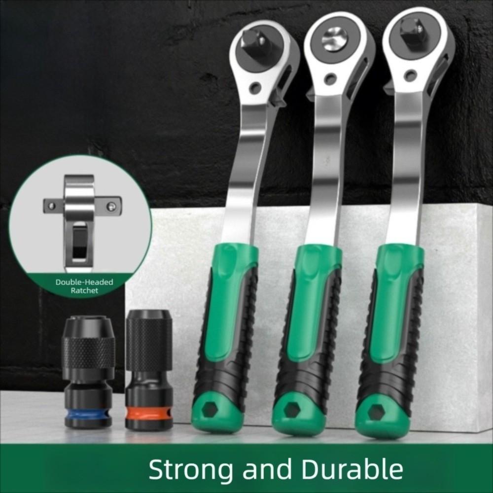 Langlebige Metall-Autoreparatur-Schraubenschlüssel-Stecknüsse Schnellverschluss Ergonomischer Griff Ratsche Multifunktions-Kfz-Werkzeuge Autoreparatur