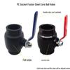 PE Hot Melt Ball Valve with Iron Handle