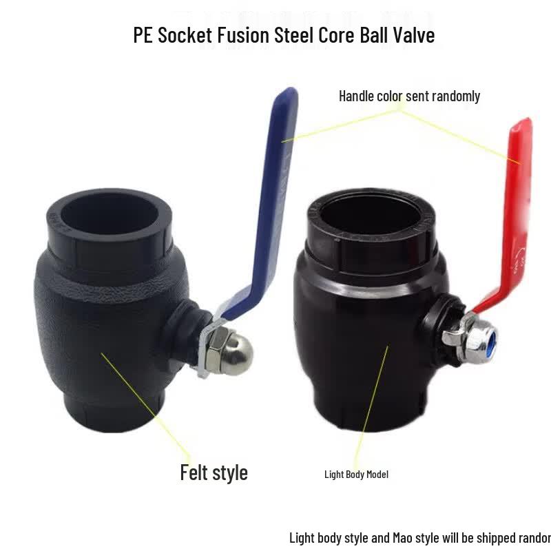 PE Hot Melt Ball Valve with Iron Handle
