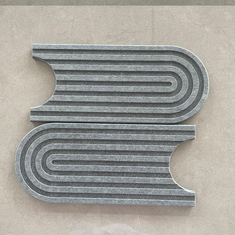 Faucet Mats for Kitchen Sink Water Absorbent Stone Sink Tray Fast Drying Sink Faucet Diatomite Mats for Bathroom Counter
