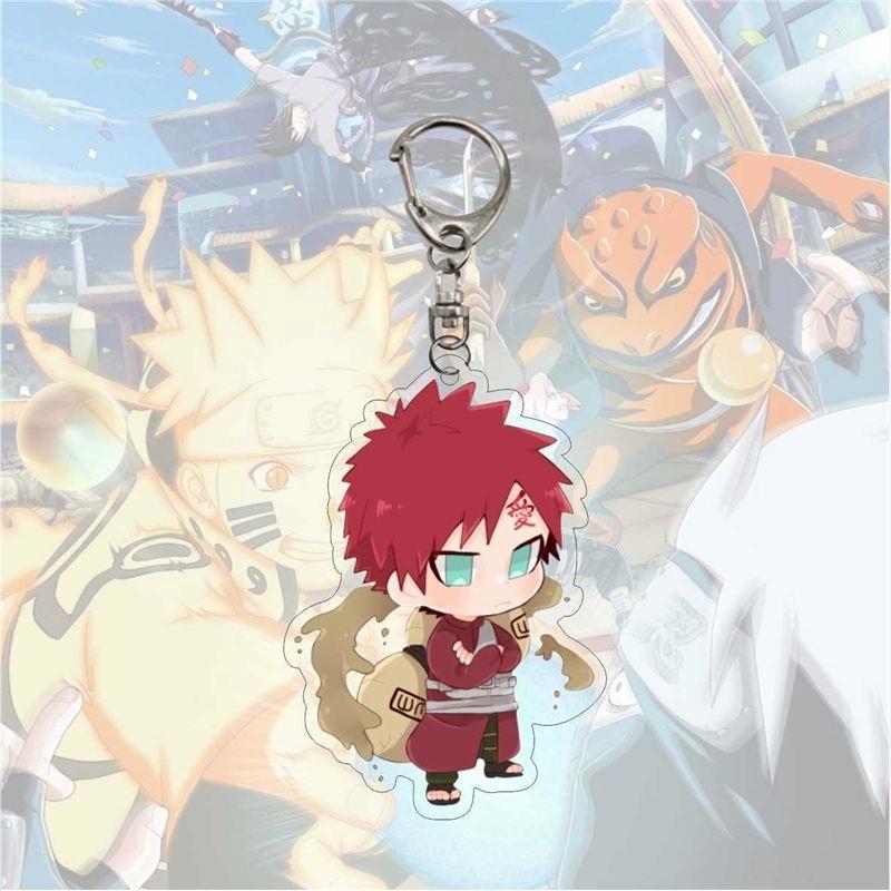 Anime Naruto Acrylic Keychain Accessaries Uzumaki Naruto Cartoon Keyring