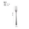 Stainless Steel Knife, Fork, Spoon, Titanium Purified Square Handle, Household Western Tableware, Steak Knife and Fork, Teaspoon Salad Fork Five-piece
