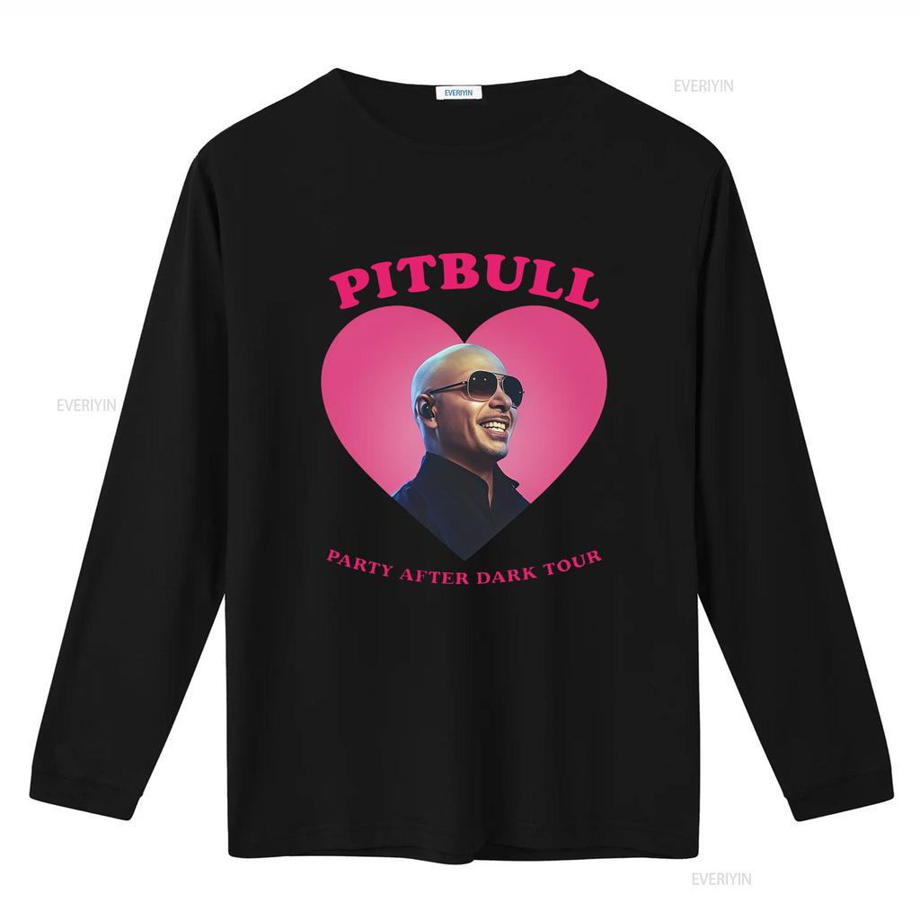Pitbull Party After Dark Tour Mr Worldwide Maglietta alla moda elegante per i fan vintage lavata versatile abbigliamento da stilista