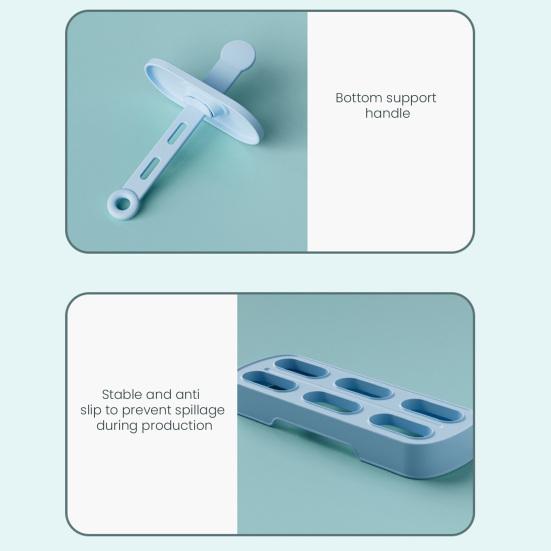 Formička na nanuky Výrobník nanuků Bez BPA Vícekomorová Snadno vyjímatelná Forma na zmrzlinu pro domácí želé, bonbóny, tyčinky