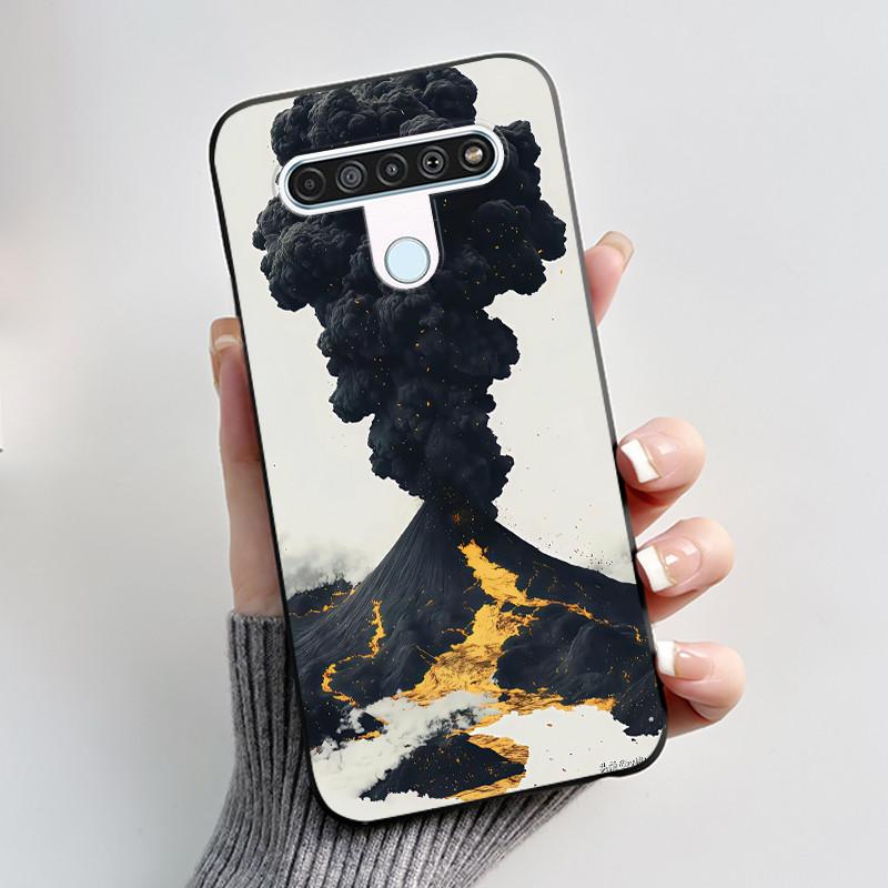 Luxury Cute Cool Boys Girls Case For LG K61 Q61 Q70 Phone Case Black Matte Soft Silicone Back Cover Protective TPU Bumper Shell