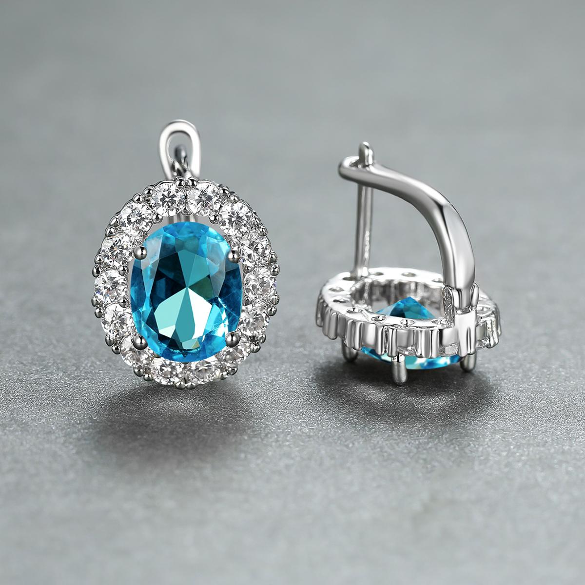 

Роскошные серьги-капли с фиолетовым камнем и золотым цветом, серьги-подвески для невесты, обручальные украшения для ушей цвет морской волны/серебряный