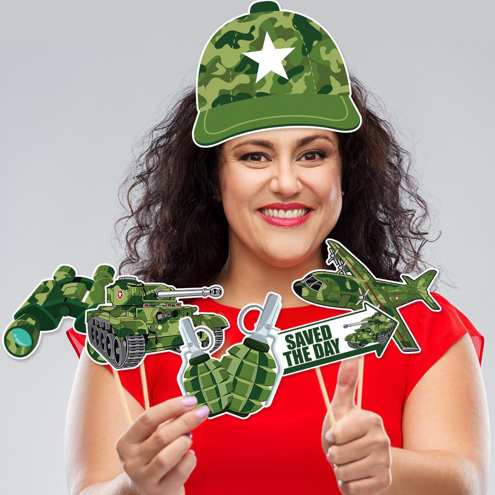 Photo Theme Military Props Party Decorations For Kids Event Birthday