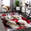 1pc Teddy Bear Love Heart Chair Mat - Anime Cartoon Design, Valentine's Day Gift, Non-Slip Carpet for Office Chair, Suitable for Home Decor, Living Ro