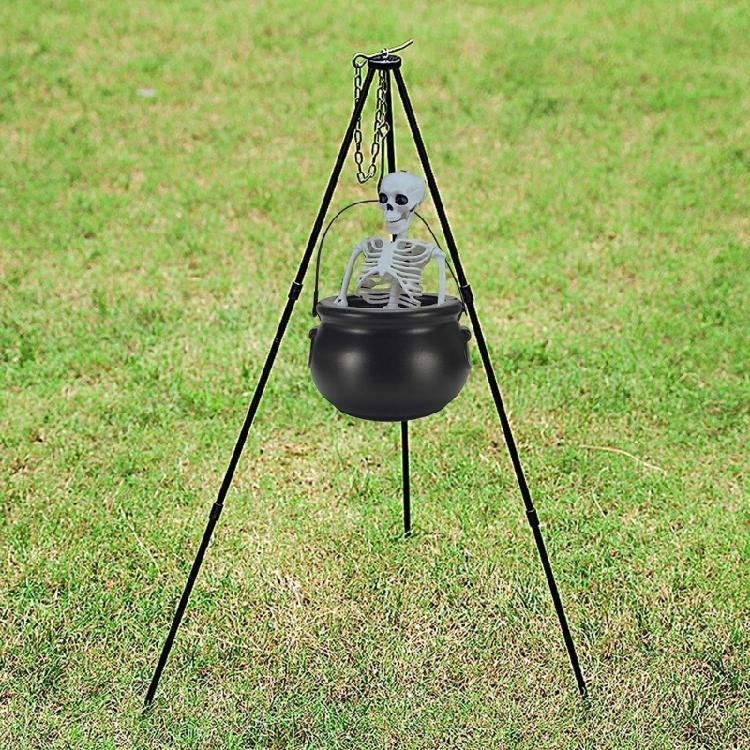 Witch's Brew Large Cauldron Decoration with LED Fire Effect