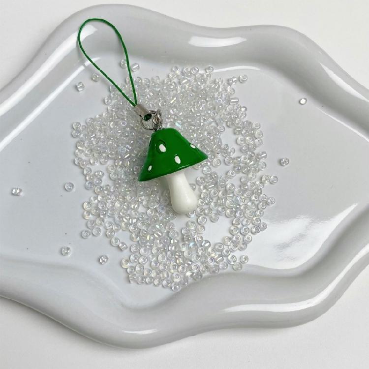 Fun Mushroom Shaped Keychain User Friendly Material Multiple Colors Versatile Decoration For Teens Adults