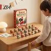 Festliche Heimdekoration 2026 Weihnachten Dackel Adventskalender, 3D Countdown Sammlerstück Verzierung Set Party Spiele für Kinder mit 24 Mini-Hundefiguren,