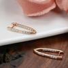V-Shaped Micro-inlaid Zircon Women's Ear Clip Earrings