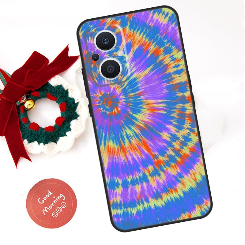 Rainbow Spiral Tie Dye Funda For OPPO Reno 14 F 13F 12F 11F 10 11 12 13 Pro 7 8 Lite OPPO Find X5 X6 X8 X9 Pro Case