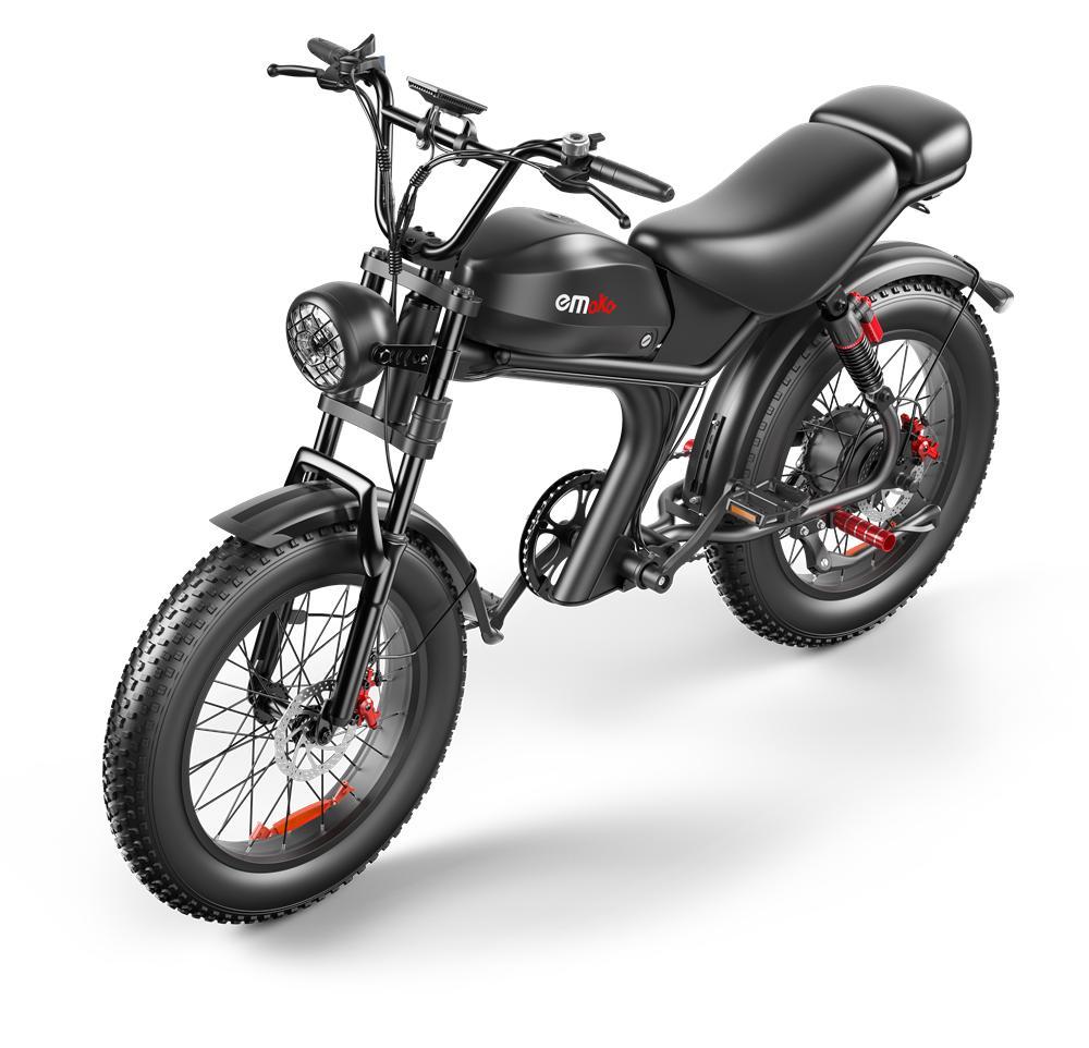 EMOKO C93 Off-Road Electric Bicycle Single Drive 1000W Motor 48V20Ah Battery Electric Bike 20 *4 Inch Fat Tires E-Mountian Bike For Adult