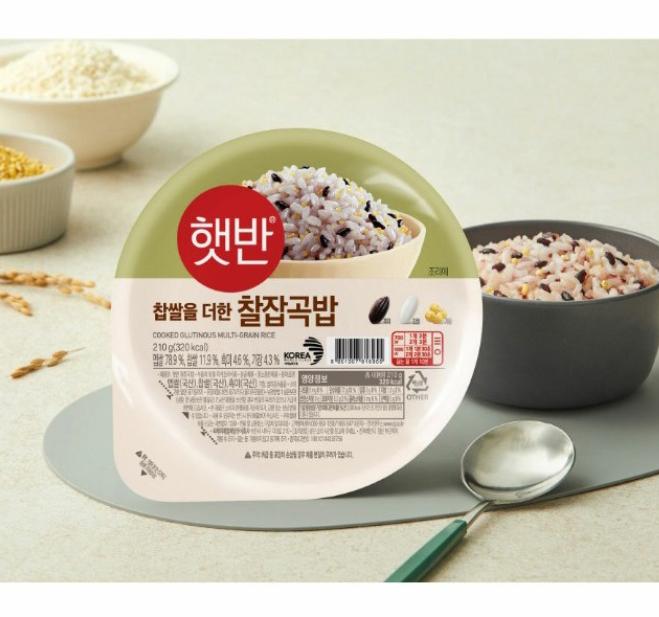CJ Hetban Cooked Multi-grain Sticky Rice 210g X 8 Packs