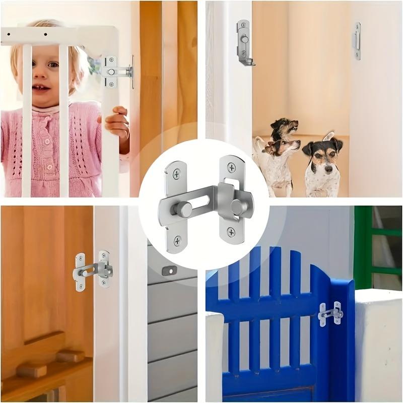 1ks Odolný 90stupňový zámek dveří - Odolný proti povětrnostním vlivům, Bezpečný pro domácí použití, Ideální pro vrata stodoly a dvířka skříněk