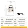 Long Endurance Camping Light Solar Powered Supports Type-C Charging Outdoor Portable Tent Light Emergency Light Hook