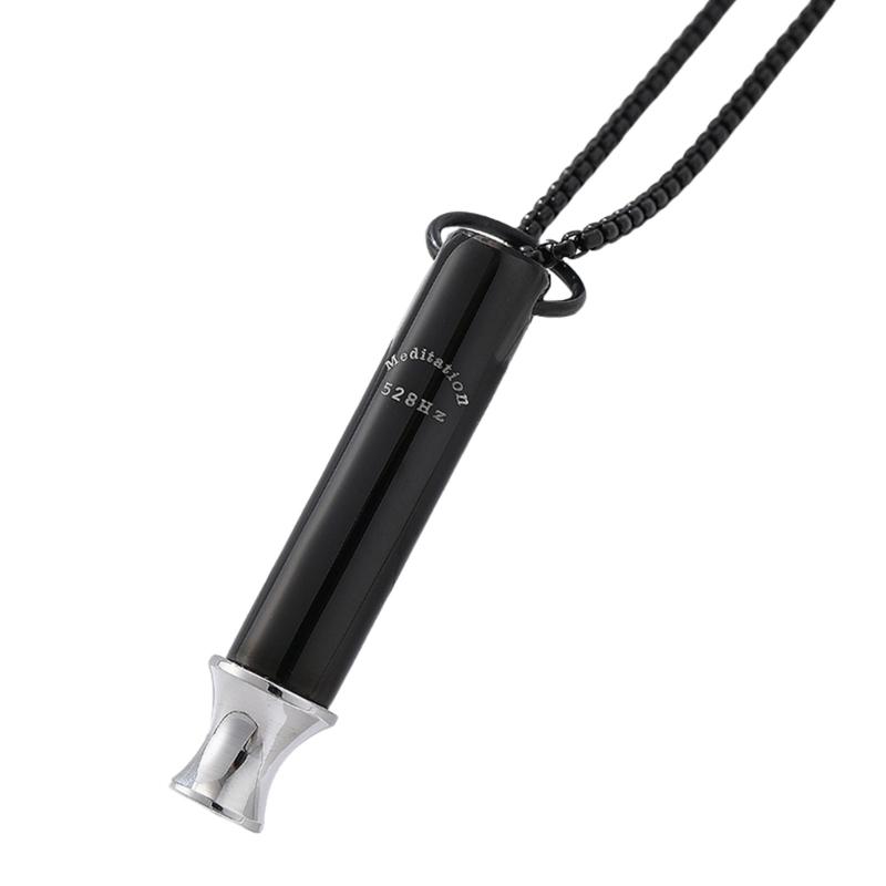 528 Hz Low Frequency Sound Meditation Breathing Stress Relief Necklace Sturdy Stainless Steel Adjustable Length