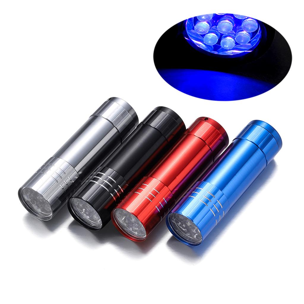 9W 395NM Flashlight UV Resin Curing Lamp Light LED For DIY Epoxy UV Resin Cure Adhesive Glue Jewelry Fluorescent Detection Tool