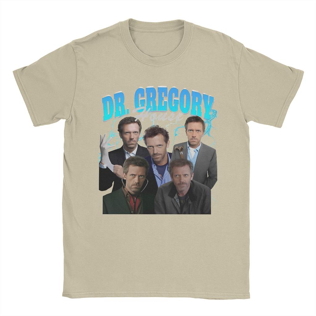 Men's House M.D. Dr Gregory House T Shirt TV Series 100% Cotton Clothes Funny Short Sleeve Round Neck Tees Plus Size T-Shirt