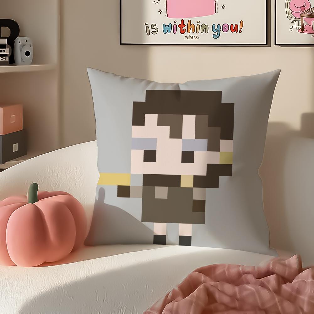 1pc AAce Attorney Cushion Cover Pillowcase Short Plush Invisible zipper Room Sofa Cushion Cover