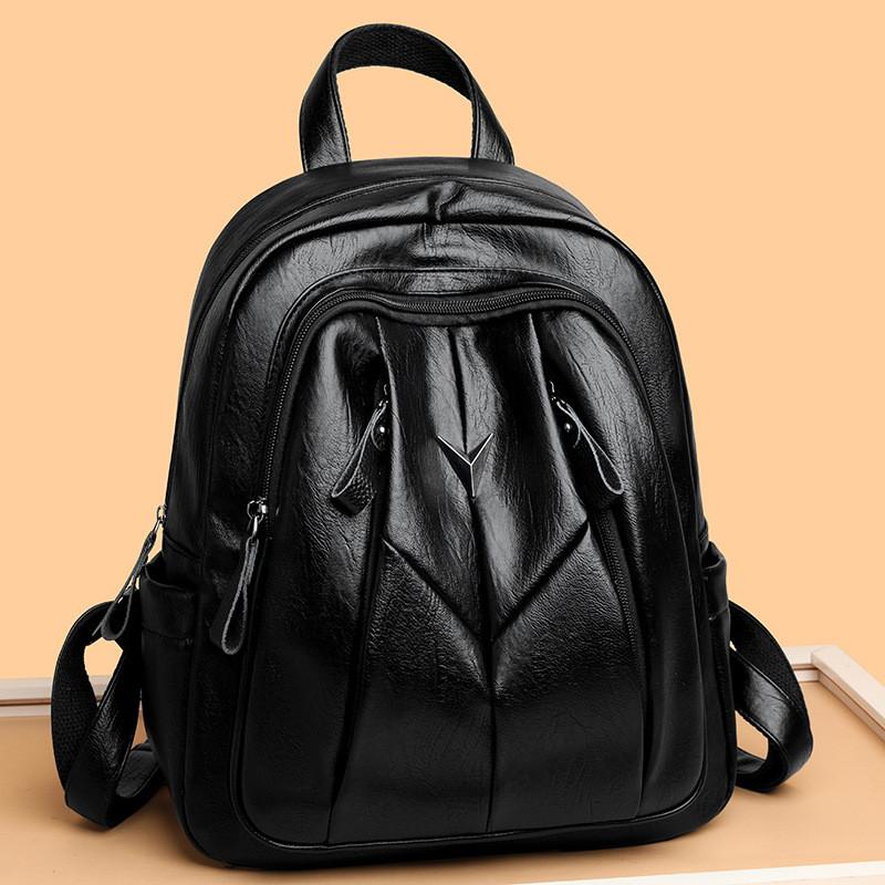 IELGY Ladies' Backpack - PU Leather, Water Repellent, Perfect for Travel & Commuting