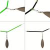 20 Pieces of Sea Fishing Anti-tangle Feeding Rods, Anti-tangle Rods, with Snap-on Tubes and Balanced Hook Fishing Tools