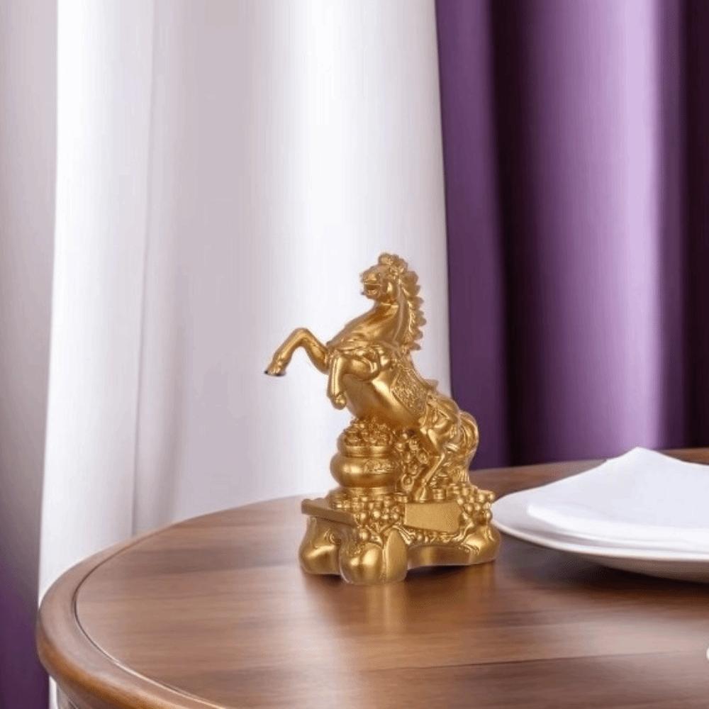 Feng Shui Design Zodiac Animal Horse Sculpture Lucky Charm Desktop Ornament  Office Desktop