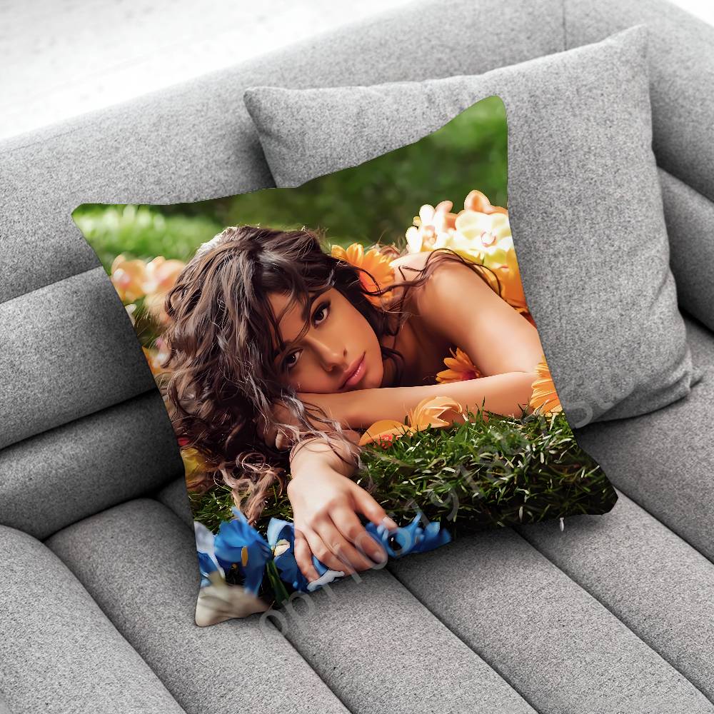 C-Camila C-Cabello Romance C XOXO Familia Throw Pillow Case For 45*45cm 40cm 55cm 50cm 30cm Square Car Pillowcase Shell 30cmx30cm