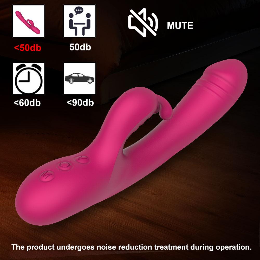 G Spot Rabbit Vibrator pro ženy Stimulátor klitorisu Dildo Vibrátory 10rychlostní tlumený vaginální masážní přístroj Žena masturbátor Sexuální hračky pro dospělé pro páry