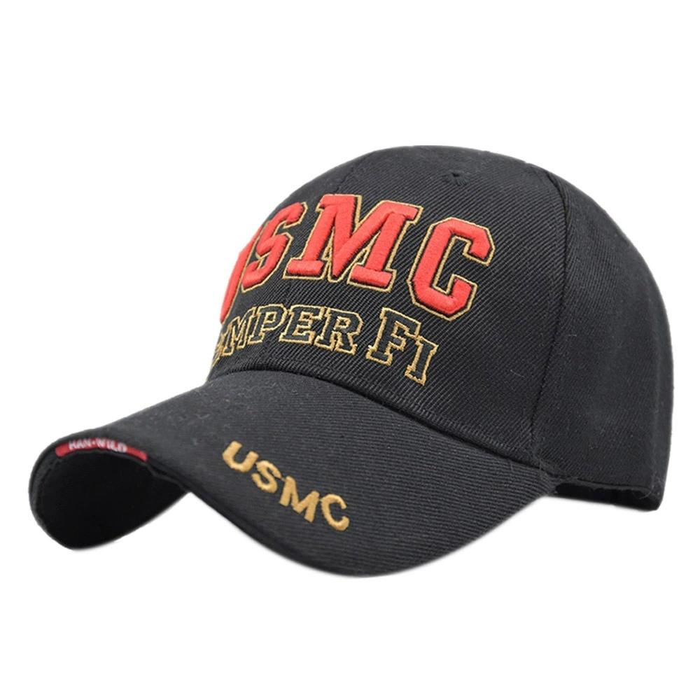 High Quality Baseball Caps Outdoor Sports Cap USMC Hat Embroidery Visor Cap Curved Brim Hat Men Women Casquette Gorras