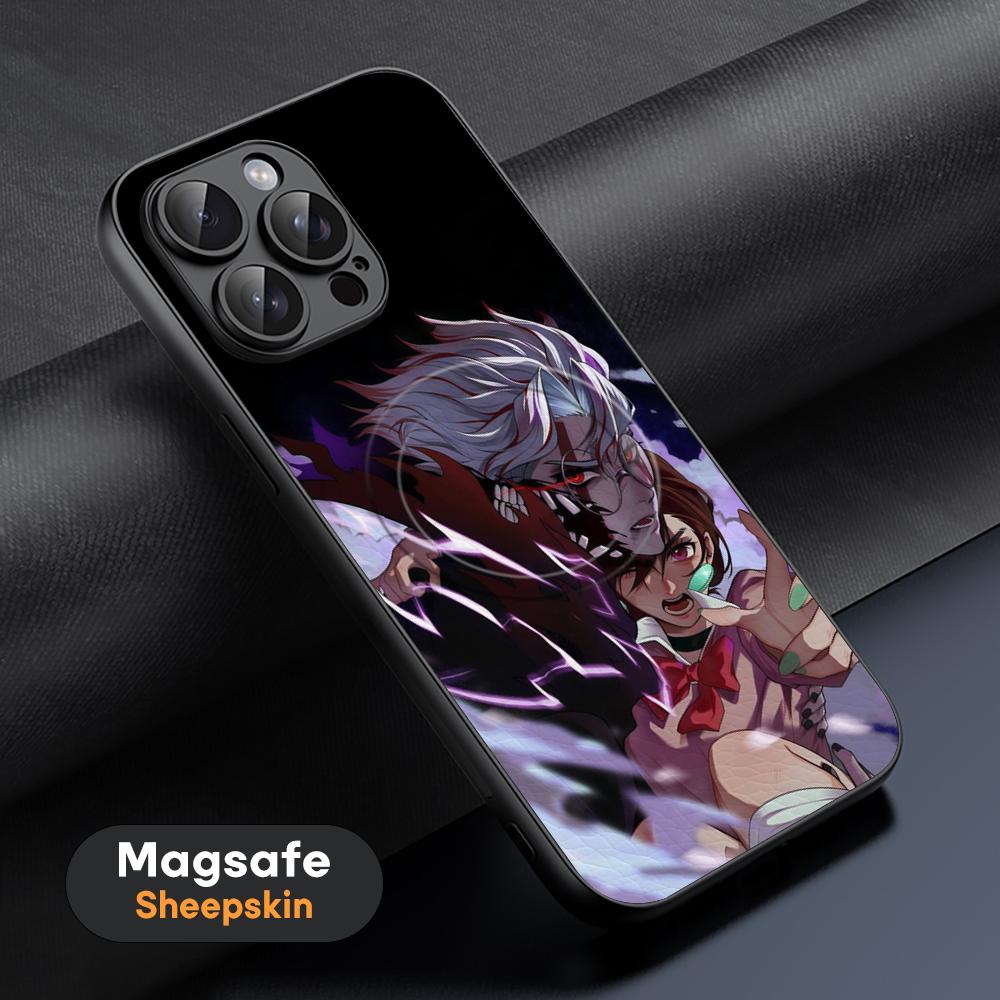 

Горячий аниме-дизайн Dandadan Чехол для телефона Для iPhone 16 15 14 13 12 11 Plus Pro Max Высококачественный Роскошный Magsafe Овечья кожа iPhone 13 Pro Max