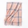Scarf Female winter student new plaid imitation cashmere warm fringed shawl atmosphere scarf couple
