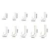 50pcs Silver Fish Hooks Set Baitholder Fishing Hooks for Pool Sea Pond River
