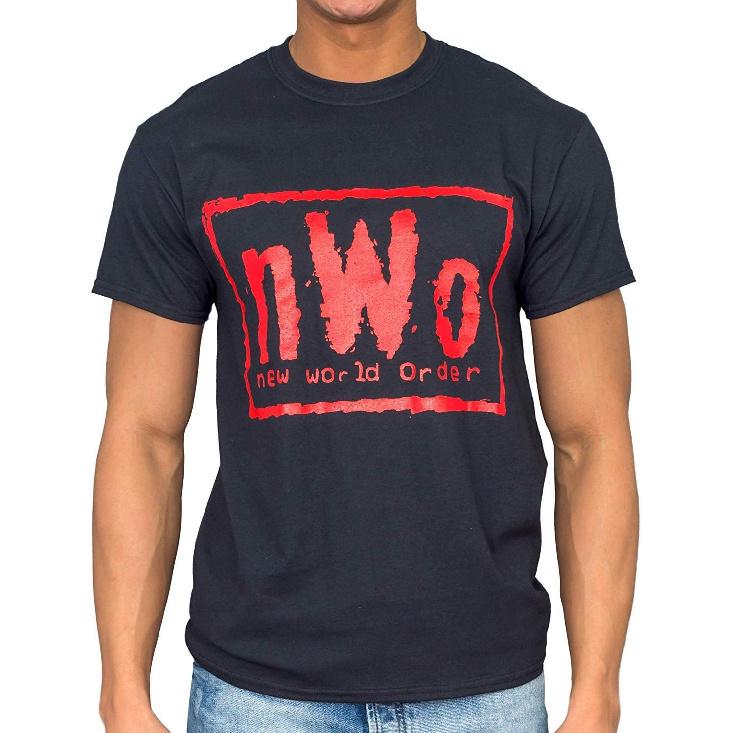 Costume Agent Adult NWO New World Order Logo Pro Wrestling T-Shirt - Black, Unisex, (Small - XXXL)