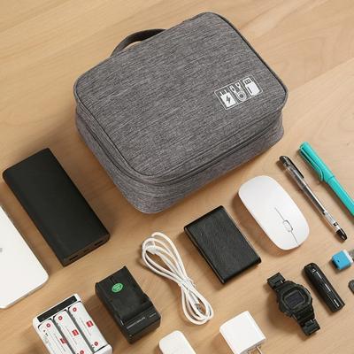 Cable Storage Bag Earphone Charger Organizer Large Capacity Zipper Closure Waterproof Digital Electronic Storage Bag