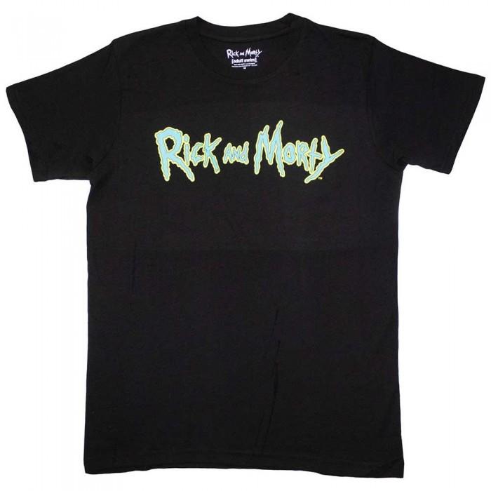 Rick And Morty T-shirt con logo unisex adulto M nero