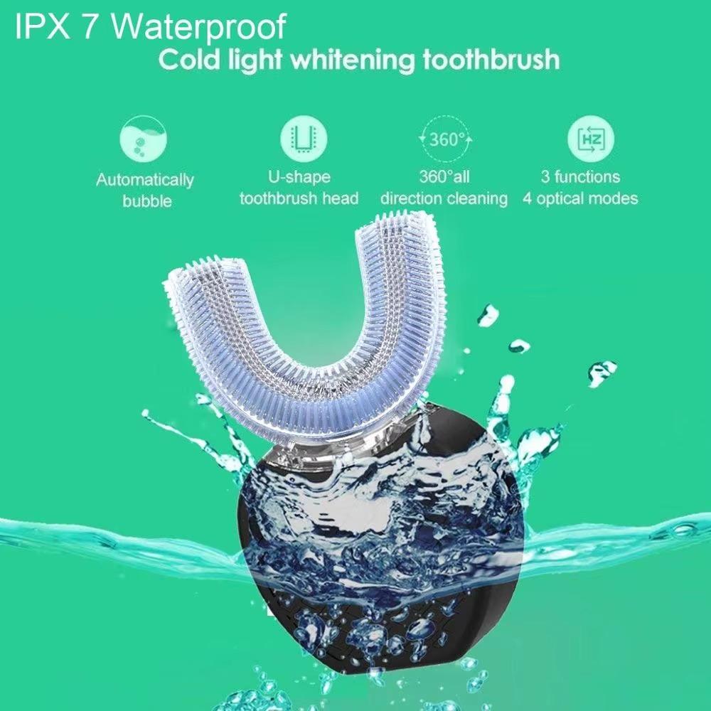 U-Shape Automatic Toothbrush IPX7 Waterproof Electric Ultrasonic Toothbrush  Adult