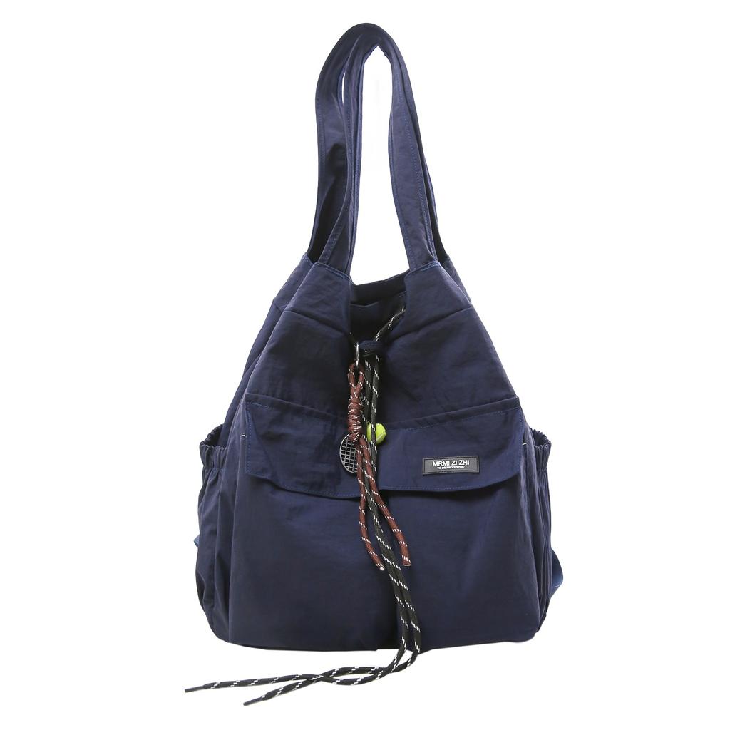 Schoolbag multi-purpose drawstring backpack female large-capacity simple college student class commute shoulder crossbody schoolbag travel backpack