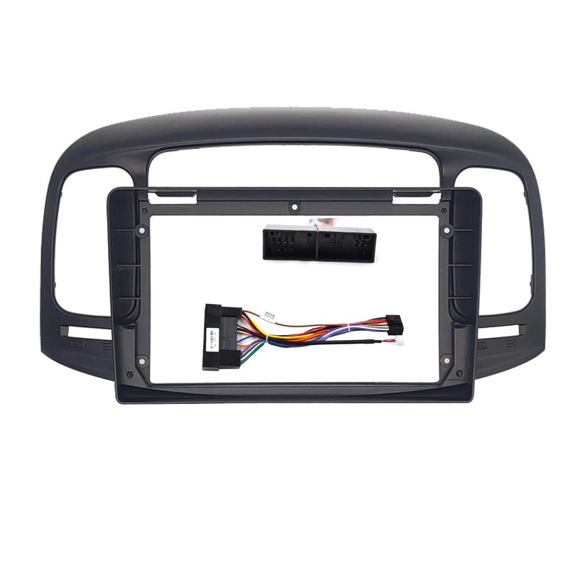 2 Din 7/9 Inch Car Radio PC ABS Plastic Fascia Panel Frame and Cable for Hyundai Accent 2008-2012 Dash Mount Kit