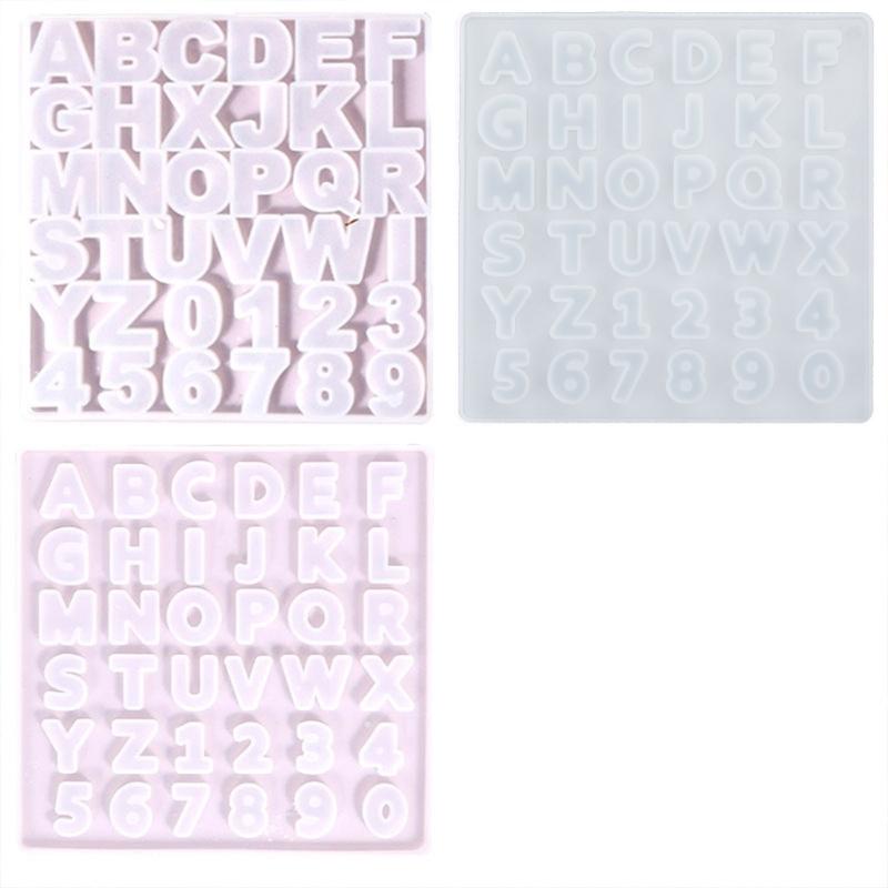 Letter A To Z Mold Alphabet & Number Silicone Mold Epoxy Resin Mold for Jewelry Making Findings Supplies Accessories