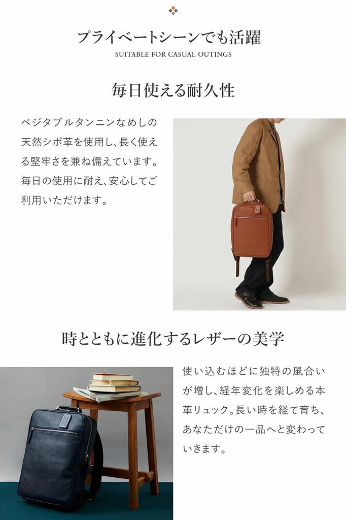 Leather Laboratory Men's Genuine Leather Backpack, Large Capacity, Multifunctional, Perfect for Commuting, School, Business Trips, and More, with A4
