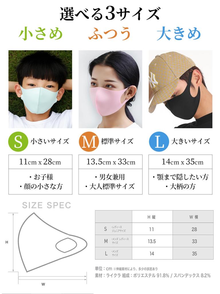 Eraser Cooling Cooling for 3D UV Size L Mask, Summer, Washable, Color-Changing, 4-Pack, Protection, Breathable, Reusable, White,