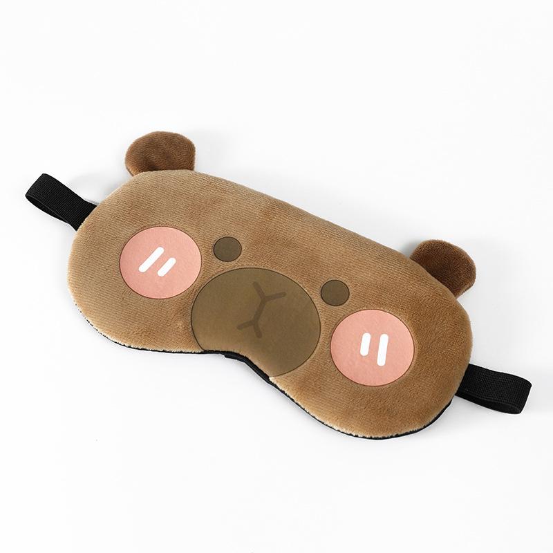 

Мягкая короткая плюшевая мультяшная маска для сна имеет милый и привлекательный дизайн, плотно блокирует свет и не пропускает его. Embarrassing