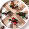 Haobei Red and Gold Christmas Bell Tree Ornament