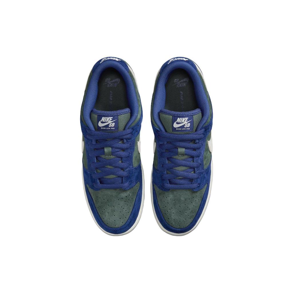 Nike Mens Dunk Low Pro SB Deep Royal Vintage Green Men Sneakers Blue Deep-Royal-Blue Sail HF3704-400