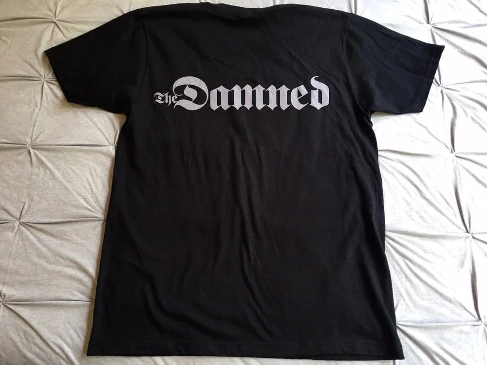 THE DAMNED Logo Black Cotton T Shirt Full Size S-5XL TA927 Unisex T-Shirt S