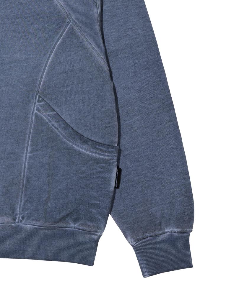 Loghideumatin Lm Lunar Dyed Rib Point Sweatshirts (Blue)