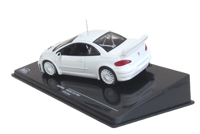 Ixo Model Peugeot 307 WRC Rally Spec with 2 Wheel MDCS030 Sets, White, 1/43 Scale,