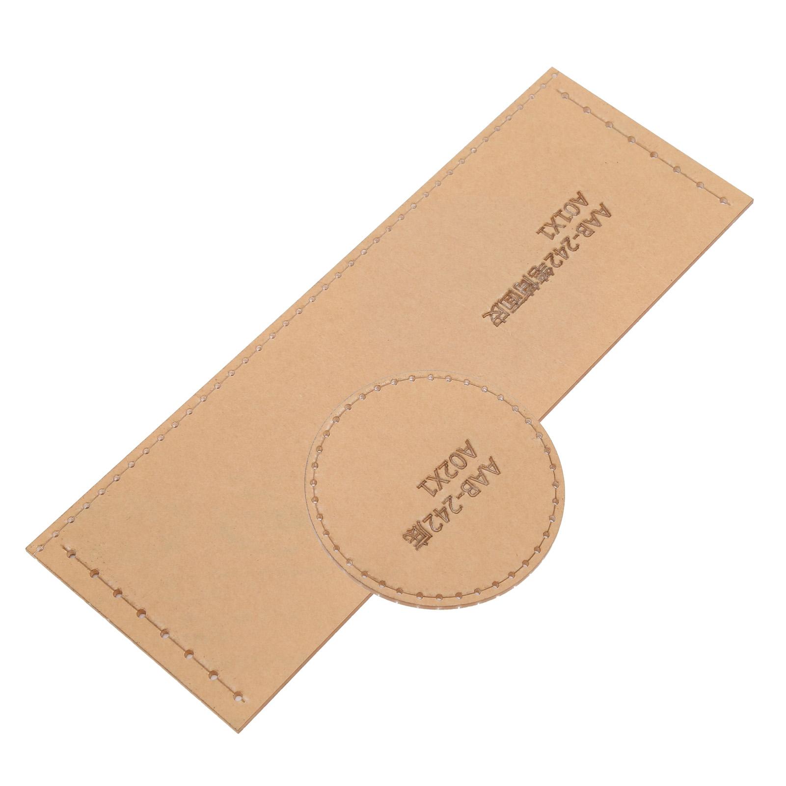 

2 шт. Акриловый шаблон Прозрачный Легко хранить Прочный Ручной работы Инструмент для кожаного ремесла для изготовления подставки для ручек